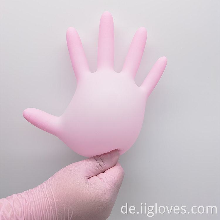 Medizinische Versorgung Einweg pulverfreie synthetische Nitrilhandschuhe Medizinische Untersuchungshandschuhe